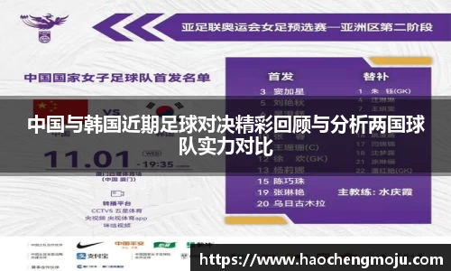 中国与韩国近期足球对决精彩回顾与分析两国球队实力对比
