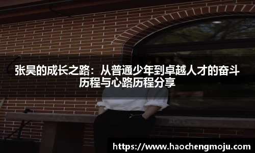 张昊的成长之路：从普通少年到卓越人才的奋斗历程与心路历程分享